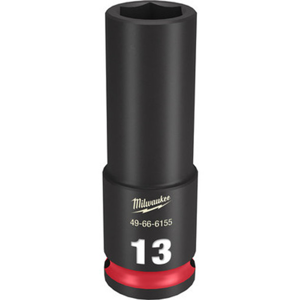 Milwaukee 49-66-6155 SHOCKWAVE Impact Duty 3/8"Drive 13MM Deep 6 Point Socket