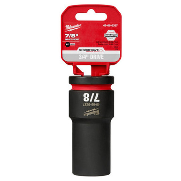 Milwaukee 49-66-6337 SHOCKWAVE Impact Duty 3/4"Drive 7/8" Deep 6 Point Socket