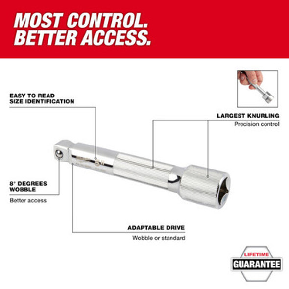 Milwaukee 43-24-9209 1/2" Drive 5" Wobble Extension