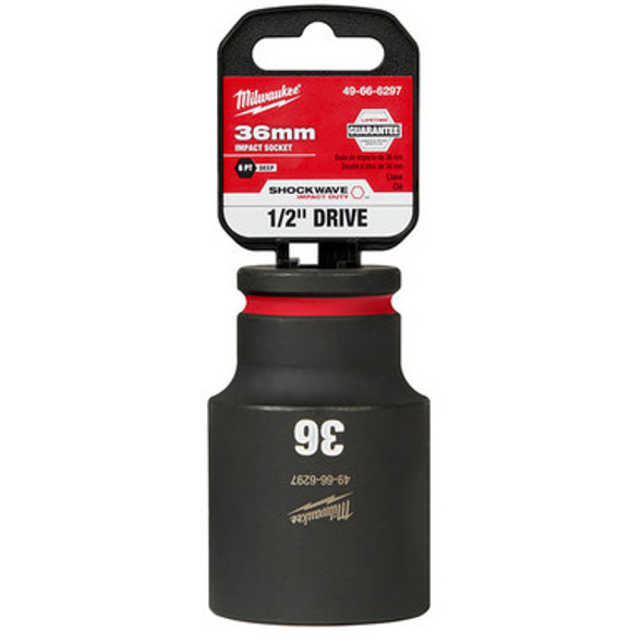 Milwaukee 49-66-6297 SHOCKWAVE Impact Duty 1/2"Drive 36MM Deep 6 Point Socket