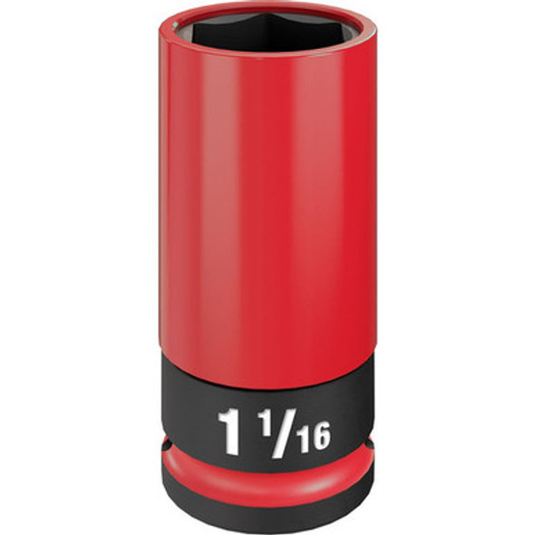 Milwaukee 49-66-7815 SHOCKWAVE Impact Duty 1/2 Drive 1-1/16" SAE Lug Nut Wheel Socket