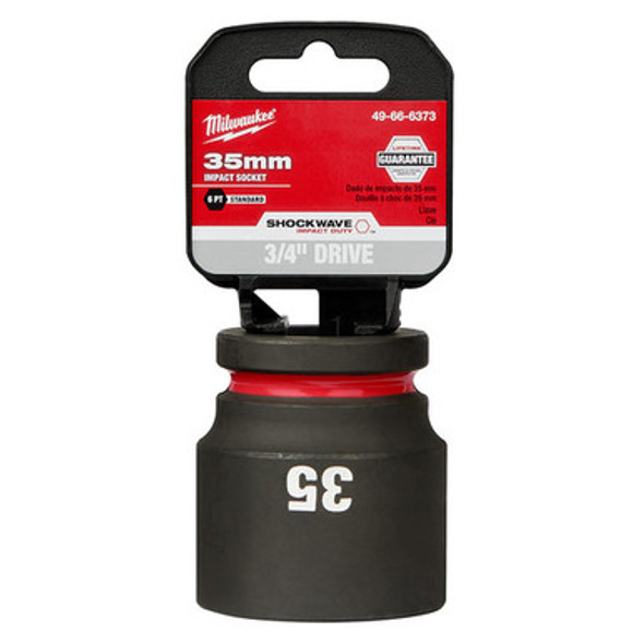 Milwaukee 49-66-6373 SHOCKWAVE Impact Duty 3/4"Drive 35MM Standard 6 Point Socket
