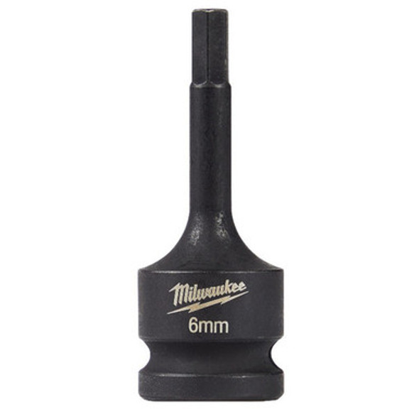 Milwaukee 49-66-5146 Shockwave Lineman's 1/2" Drive - 6mm Hex Bit Socket