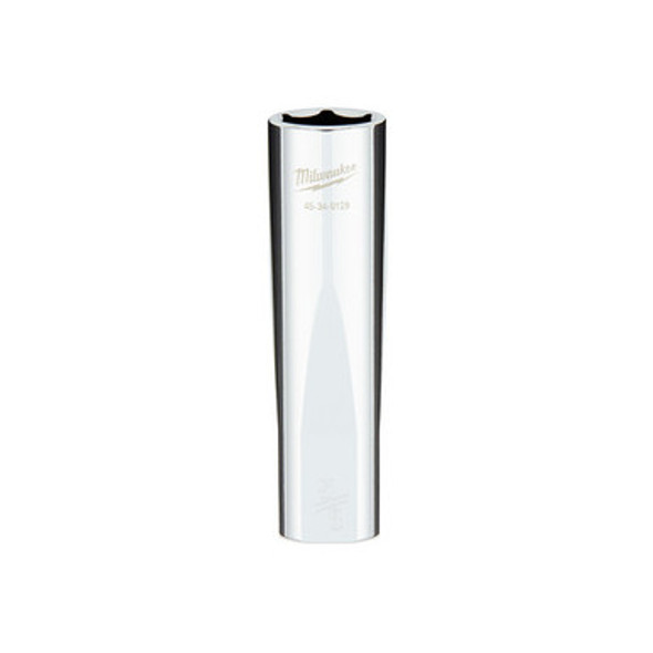 Milwaukee 45-34-9128 1/2" Drive 5/8" SAE 6-Point Deep Socket with FOUR FLAT Sides