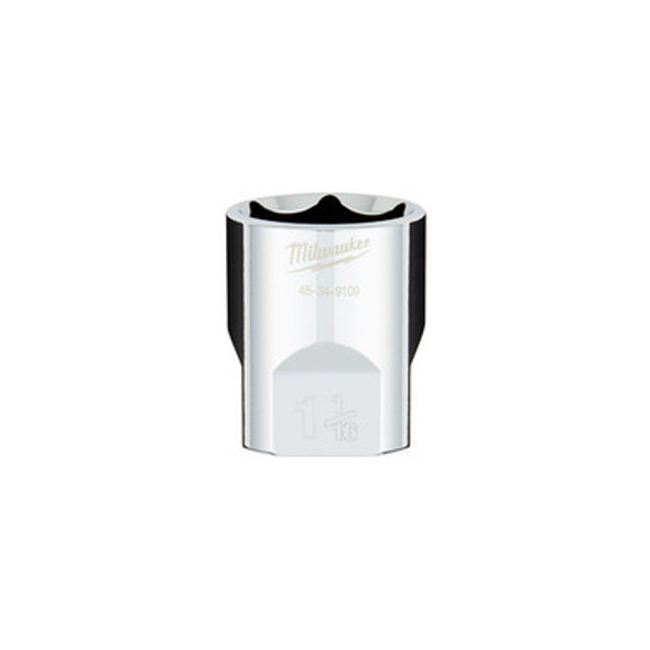 Milwaukee 45-34-9109 1/2" Drive 1-1/16" SAE 6-Point Socket with FOUR FLAT Sides