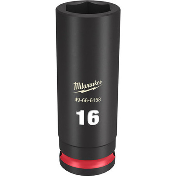 Milwaukee 49-66-6158 SHOCKWAVE Impact Duty 3/8"Drive 16MM Deep 6 Point Socket