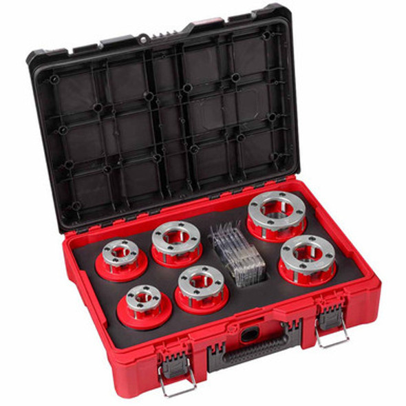Milwaukee 48-36-1060 1/2" - 2" High Speed NPT Portable Pipe Threading Forged Aluminum Die Head Kit