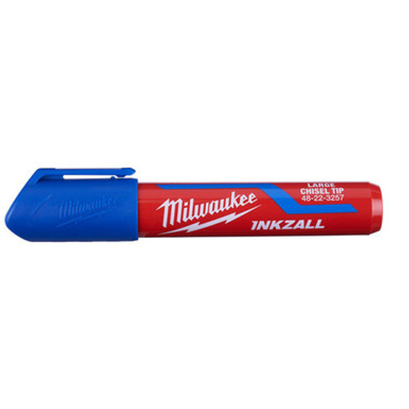Milwaukee 48-22-3257 INKZALL Large Chisel Tip Blue Marker