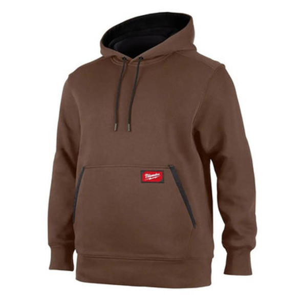 Milwaukee 351BR-2X Midweight Pullover Hoodie Brown 2X