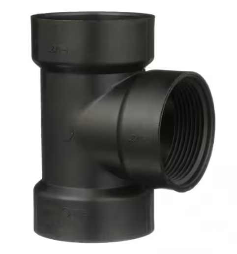 ABS DWV Test Tee (HUB x HUB x FIPT)