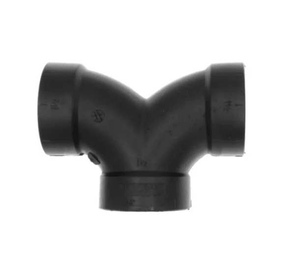 ABS DWV Double 90 Elbow (HUB x HUB x HUB)