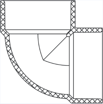 ABS-DWV Vent Elle (HUB x HUB)