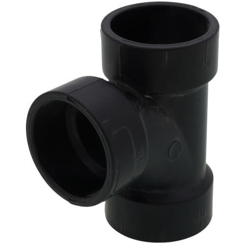 ABS DWV Sanitary Tee (HUB x HUB x HUB)