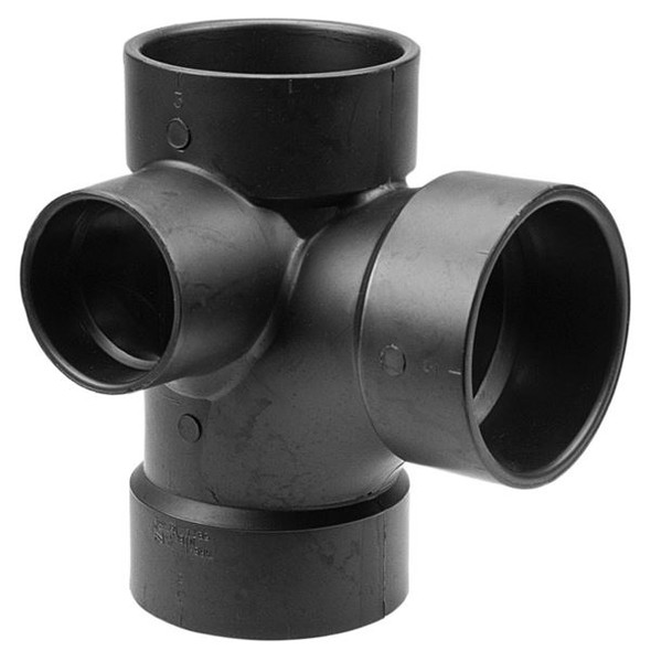 ABS DWV Sanitary Tee W/ Left Side Inlet