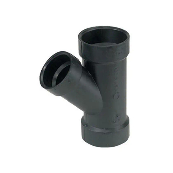 ABS DWV 45 Reducing Wye (HUB x HUB x HUB)
