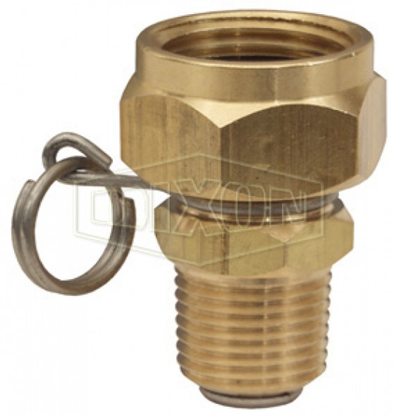 BMAS974 - Straight Swivel x GHT Thread Connector for Spray Gun