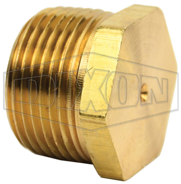 1631600CLF - NPTF Lead-Free Brass Hex Head Plug