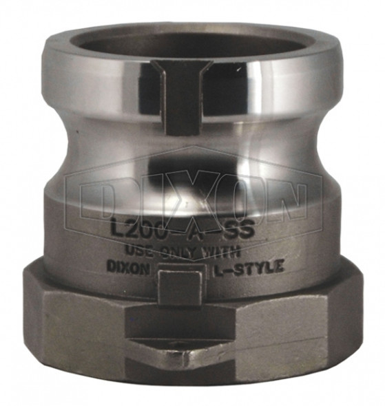 L300-A-SS - Vent-Lock® Safety Cam & Groove Type A Adapter