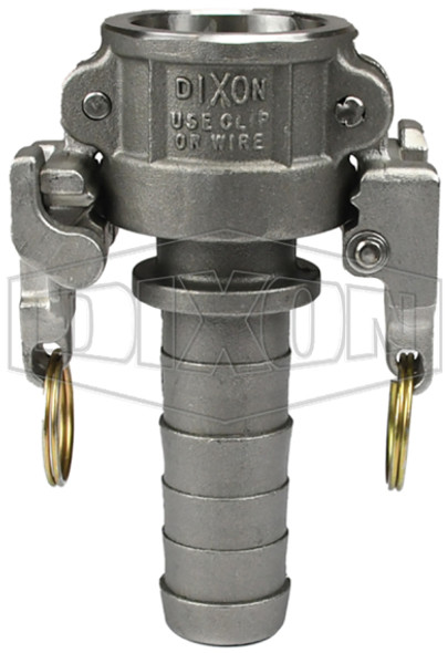 HAC100EZ - EZ Boss-Lock Cam & Groove Hastelloy Type C Coupler x Hose Shank HAC100EZ - EZ Boss-Lock Cam & Groove Hastelloy Type C Coupler x Hose Shank