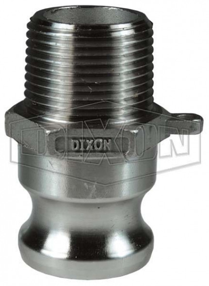 125-F-SS - Dixon Cam & Groove Type F Adapter x Male NPT