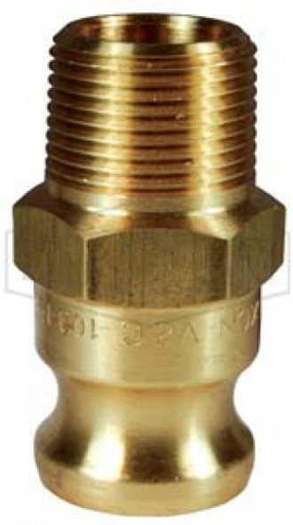 50-F-BR - Dixon Cam & Groove Type F Adapter x Male NPT