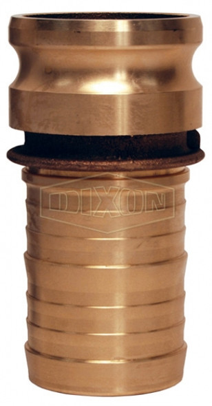 250-E-BR - Dixon Cam & Groove Type E Adapter x Hose Shank