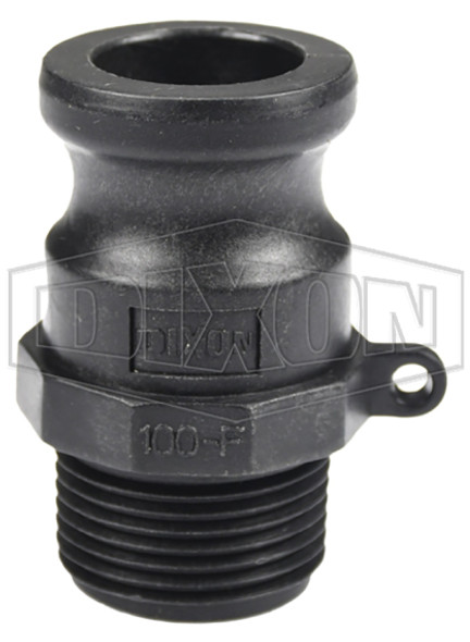 PPF100 - Glass-Filled Polypropylene Cam & Groove Type F Adapter x Male NPT