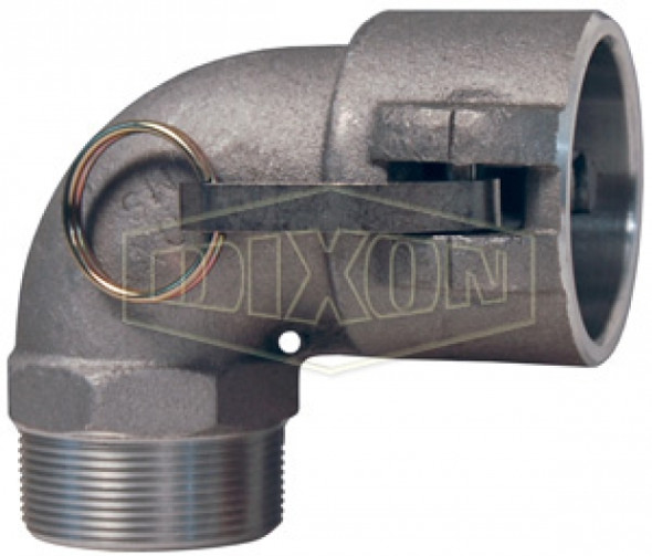 200B-90AL - Cam & Groove 90° Type B Coupler x Male NPT Elbow