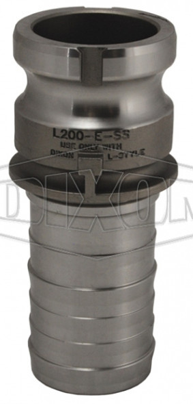 L300-E-SS - Vent-Lock® Safety Cam & Groove Type E Adapter