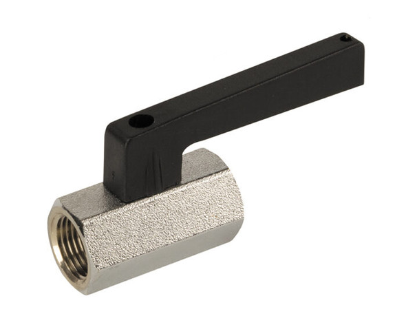 1 Piece, Standard Port, Threaded Connection, Mini Valves, 450 WOG, with Extended Handle