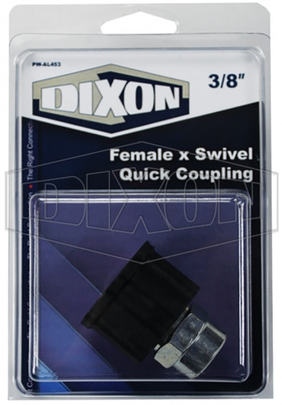 PW-AL453 - Female x Swivel Quick Coupling - Retail Packaged