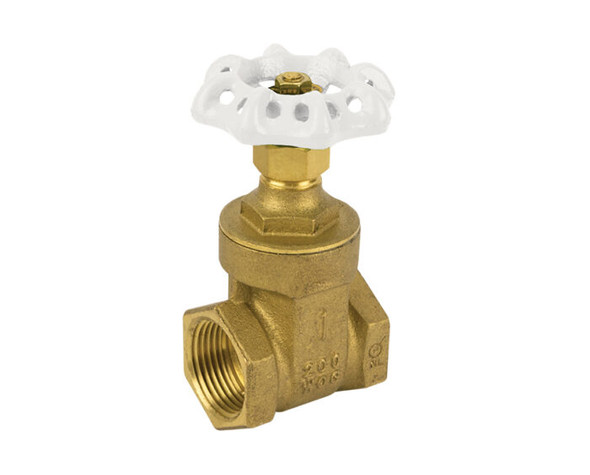 Lead Free Brass Non-Rising Stem Gate Valve, Threaded Connection, 200 WOG