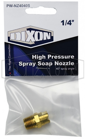 PW-NZ4040S - High Pressure Spray Soap Nozzle - Retail Packaged