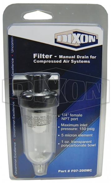 PND-F07-200MC - F07-Series Carded Miniature Filter - Retail Packaged