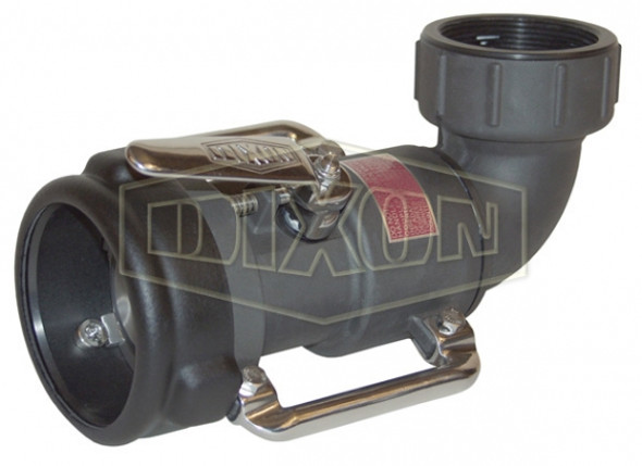 BS61-300 - Bayonet Style Dry Disconnect 90° Swivel Coupler x Female NPT