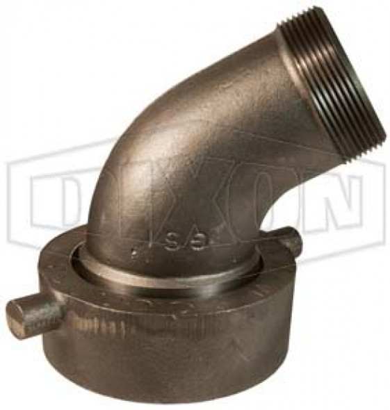 TCT40 - Railroad Tank Car Connection Style T x Male NPT Elbow