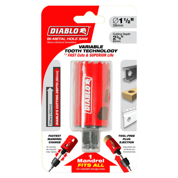 1-1/2 in. Hole Saw in retail packaging