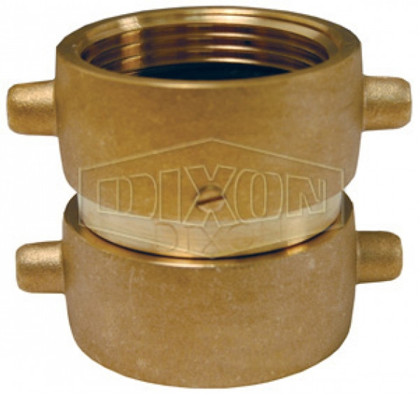 DFP1515F - Double Female Swivel Pin Lug Brass