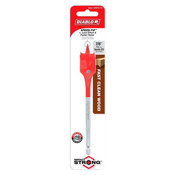 7/8 in. x 6 in. Spade Bit in retail packaging