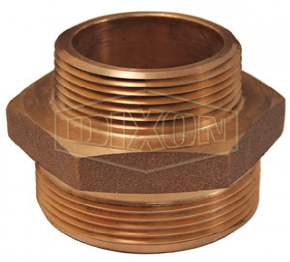 DMH25F30F - Double Male Hex Nipple Brass