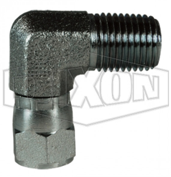 6501-4-2 - 90° Female JIC 37° Swivel x Male NPTF Elbow