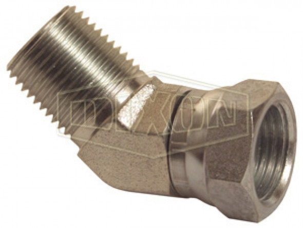 1503-16-16 - 45° Male NPTF x Female NPSM Swivel Nut Elbow