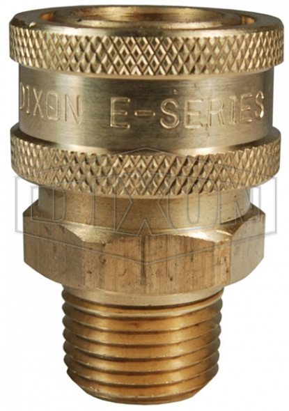 6EM6-B - E-Series Straight Through Male Threaded Coupler