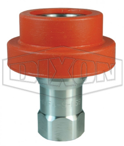 D-4HF4-S-FSB - H-Series ISO-B Food Grade Silicone Flanged Female Threaded Coupler