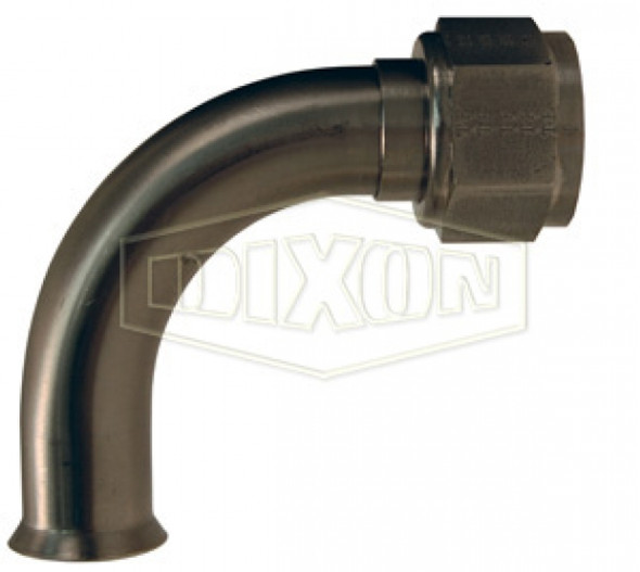 SFMF1250-90 - 90° Elbow Female Weld End Metal Hose Fitting