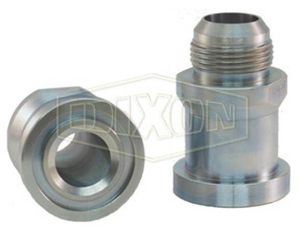 C6200F3224 - Straight Flange x Male JIC Hydraulic Adapter