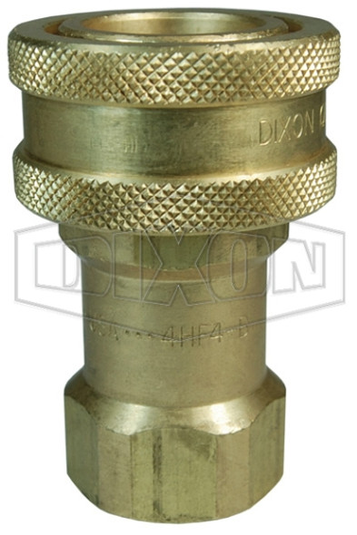 10HBF10-B - H-Series ISO-B Poppet Valve Female Threaded Coupler