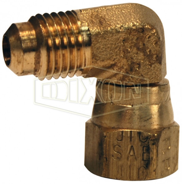 166FSV-4-4 - SAE 45° Flare 90° Swivel Elbow