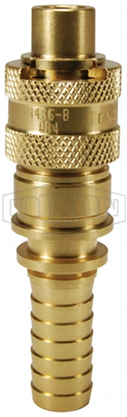 N4S6-B - Dix-Lock® N-Series Interchange Male End x Hose Barb Plug