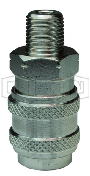 1BRGM1-B-7 - BR-Series Pneumatic Male Threaded Coupler